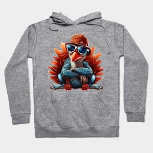 Cartoon Thanksgiving Turkey #20 Hoodie